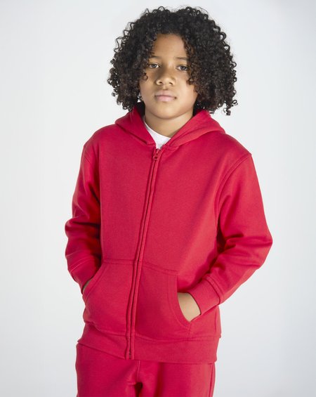 Bluza z kapturem dziecięca JHK SWRK HOOD – rozpinana kangurka 290 g/m²